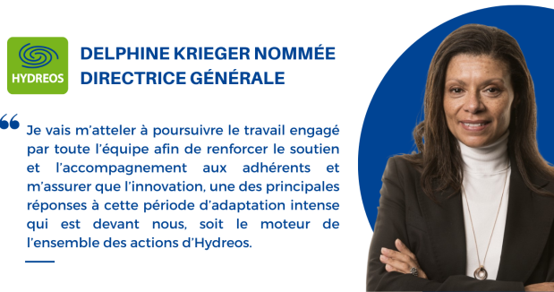Delphine KRIEGER nommée Directrice Générale d'HYDREOS